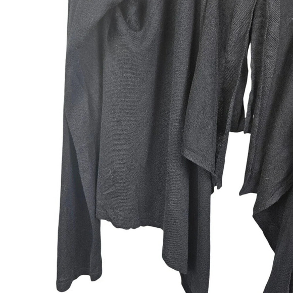 Belle Sky Black‎ Long Sleeve Sweater Cardigan Tie in Back Size X-Large - Picture 8 of 9